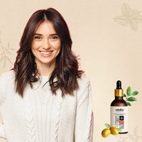 Vedix Sushath No-Frizz Intense Moisture Solution Leave In Conditioner for Chemically Treated & Coloured Hair, Customized Ayurvedic Hair Serum With Castor + Shea Butter + Olive - 50ml