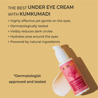 AURAVEDIC Under Eye Cream For Dark Circles For Men Women Kumkumadi Tailam Dark Circles Removal Cream For Women Men 50g Kumkumadi Oil Under Eye Cream For Women Men.