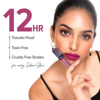 Mila Beauté Locked In Lips Transfer Proof Liquid Lipstick | 12 Hrs Non Transfer | Highly Pigmented and Hydrating | Transfer Proof Formula with Hyaluronic Acid | Smooth Glide Application - (Milk Tea, 4.5 ml)