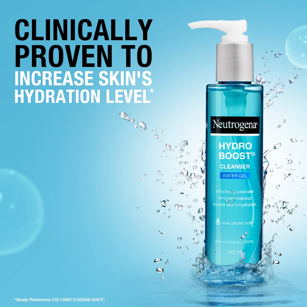 Neutrogena Hydro Boost Water Gel Cleanser, Transparent, 145 ml (26829085)