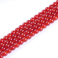 Natural Stone Beads 10mm Red Agate Gemstone Round Loose Beads Crystal Energy Stone Healing Power for Jewelry Making DIY,1 Strand 15
