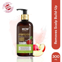 WOW Skin Science Apple Cider Vinegar Shampoo With DHT Blockers & Science Brightening Vitamin C Foaming Face Wash & Science Brightening Vitamin C Face Wash, 3 Count