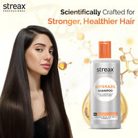 Streax Professional BotBrazil Shampoo,300 ml for Keratin, Botox, Nanoplasty, & Smoothening, Sulphate & Paraben-Free Shampoo for Women & Men, Enriched with Vita Oils Nourishes Chemically Treated Hair