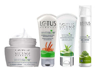 Lotus Herbals WG Bigger Gel Cream_75g + Night Cream_60g + Facial Foam_100g + Oatmeal Scrub_100g (Set Of 4)
