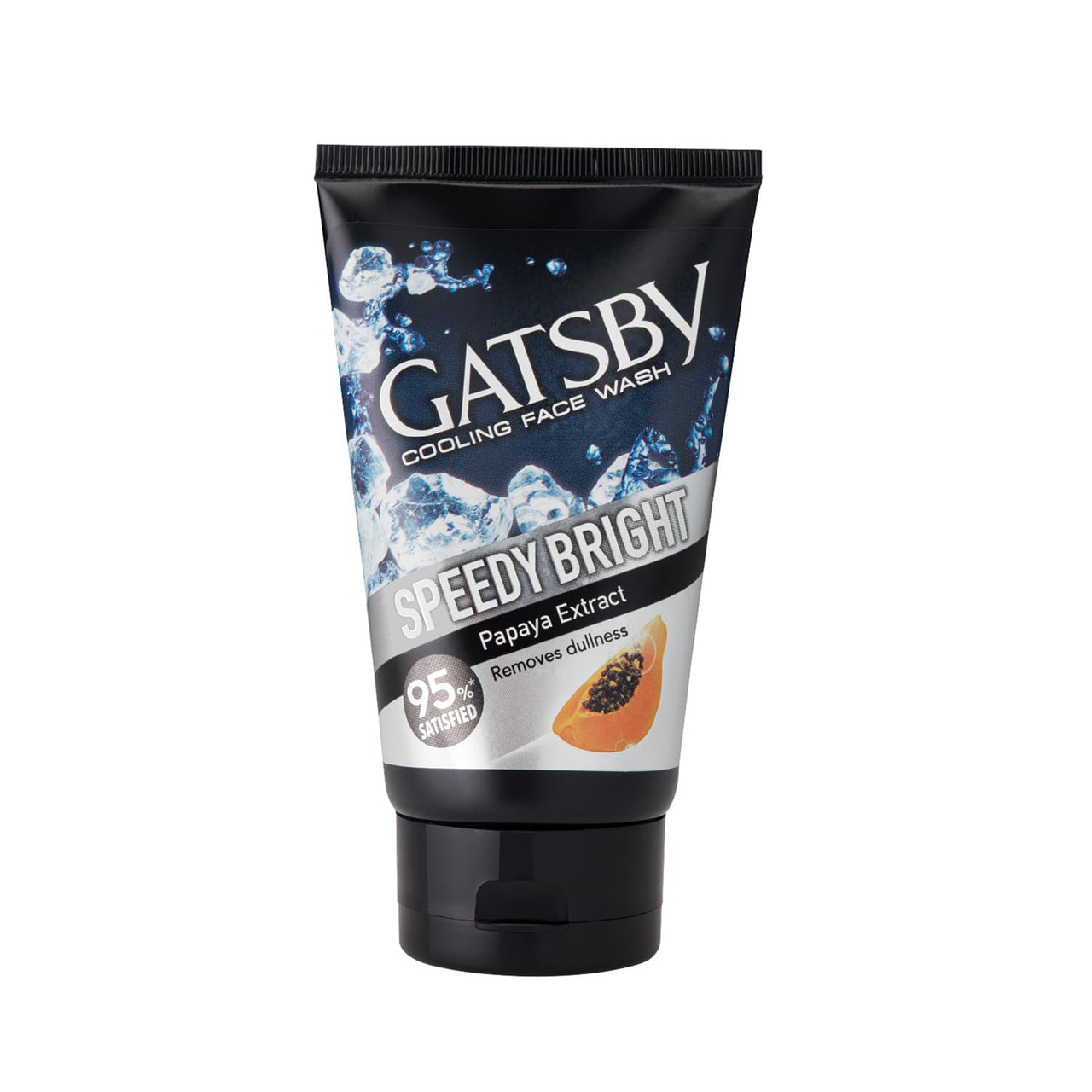 Gatsby Japan Cooling Face Wash - Clear Whitening, Contains Papaya & Yam Bean Extracts, Removes Dullness, Speedy Bright, 100gm