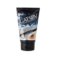 Gatsby Japan Cooling Face Wash - Clear Whitening, Contains Papaya & Yam Bean Extracts, Removes Dullness, Speedy Bright, 100gm