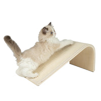 Best Pet Supplies Catify Sloped Sisal Cat Scratchers for Indoor Cats, Climbing Ramp Fun and Interactive Indoor Play, Supports Natural Pet Behaviors, Heavy Duty - Cream Ramp (Cream)