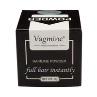 VAGMINE Hair Line Powder for Beard - Root Concealer & Gray Coverage for Men and Women, Dark Brown 5g