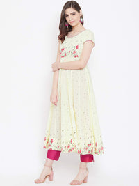 Poshak Hub Women's  Cotton Anarkali Kurta