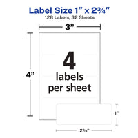 Avery Multi-Use Permanent Labels, 1
