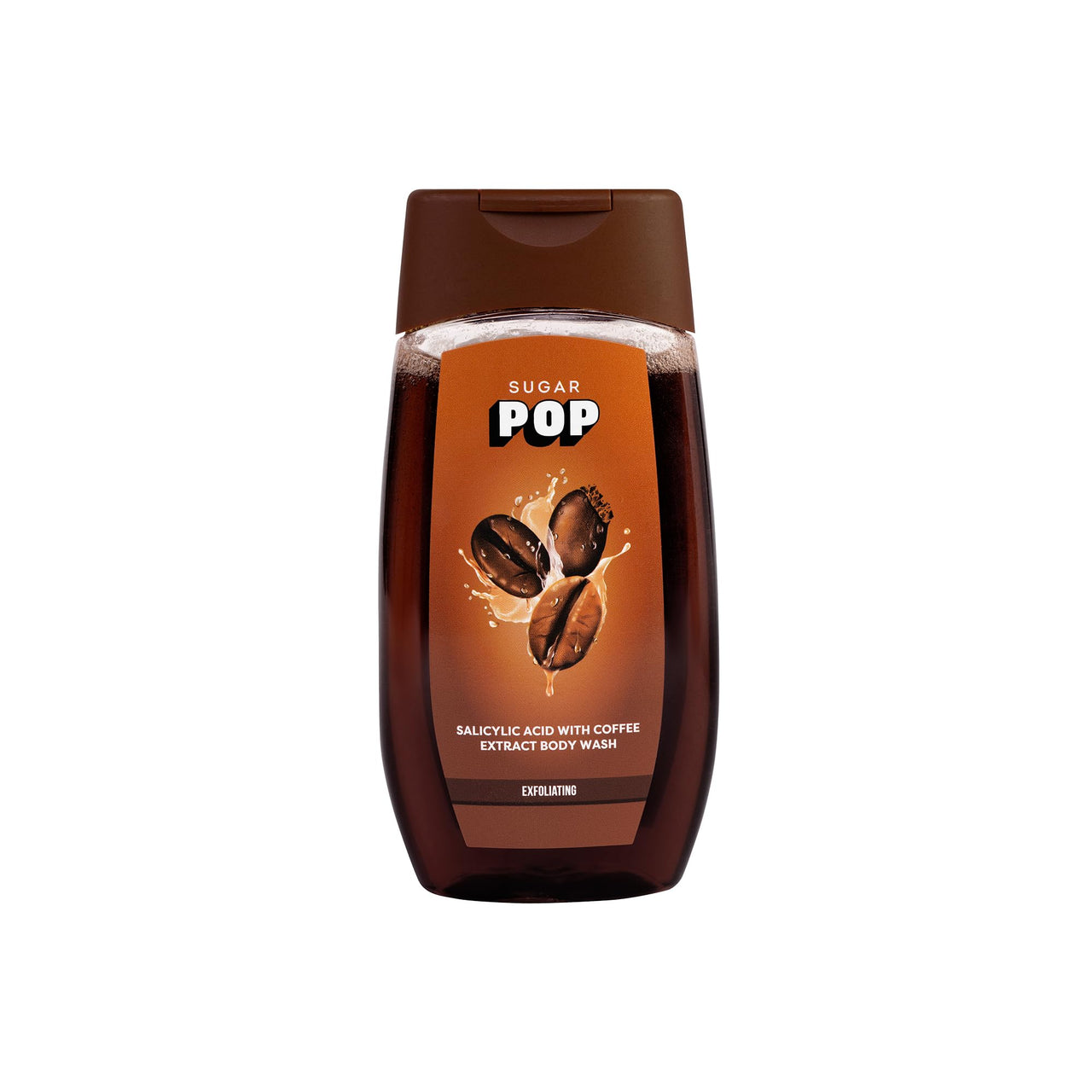 SUGAR POP Salicylic Acid and Coffee Body Wash | Enriched with Salicylic Acid | Exfoliates & Evens Skin Tone | Anti-Inflammatory | 250ml