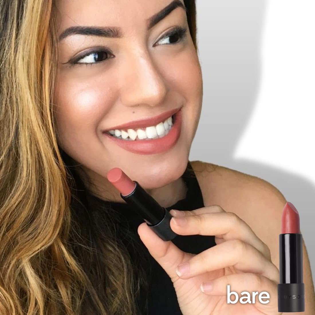 Ruby's Organics Semi-Matte Lipstick for Women All Indian Tones- Highly Pigmented, Moisturizing, Non Drying, Lightweight and Long Lasting- Lip Makeup, Synthetic Chemical Free- Nude Bare, 3.7g