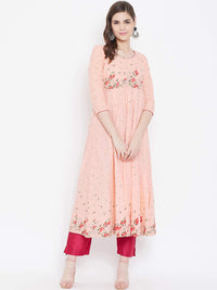 Poshak Hub Women's  Cotton Anarkali Kurta