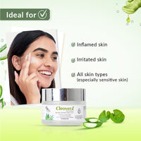 Fixderma Cleovera Cica Cream for Face with Gotu Kola, Aloevera, Vitamin A & E | Damage Skin Repair Face Cream | Suitable for Sensitive, Dry & Damaged Skin - 50g