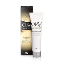 Olay Age Protect Anti-Ageing Cream | Lightens Dark Spots and Reduces Wrinkles | Normal, Oily, Dry, Combination Skin | 18g