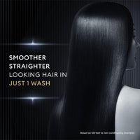 TRESemme Silk Press Smoothing Shampoo 375ml | Sulfate-Free Shampoo | Salon-Like Straight Hair