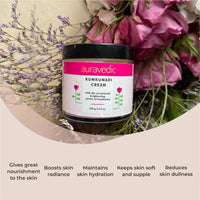 Auravedic Kumkumadi Face Cream For Glowing Skin With Kumkumadi Oil For Face 100g Pigmentation Cream Moisturizer For Dark Spots Detan Blemishes