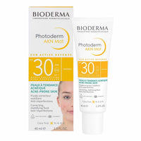Bioderma Photoderm AKN Mat SPF 30 Mattifying Anti-Blemish Sunscreen Combination Acne-Prone Skin. 40ml