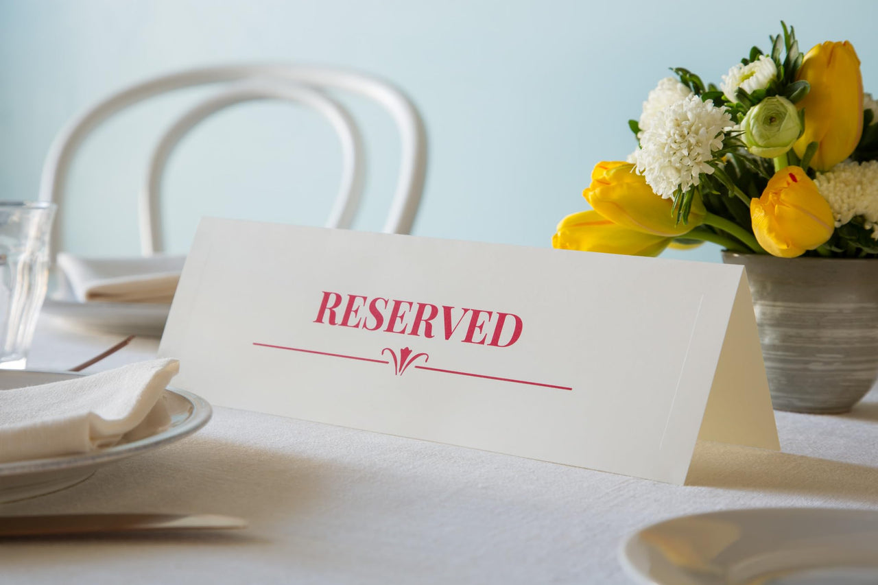 Avery Printable Large Tent Cards, 3.5" x 11", Ivory with Embossed Border, 50 Blank Place Cards for Laser or Inkjet Printers (05915)