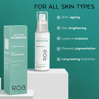R.O.A SKINCARE Hydrafix moisturizer for dry skin face with Niacinamide, Ceramides and Peptides | Long lasting moisture for barrier repair | Non-Comedogenic oil free moisturizer | 50ml