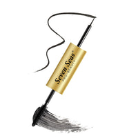 Seven Seas Eyeliner & Mascara 2 in 1 | Lightweight, Denser & Longer Lashes | Intense Black Finish | Adds Volume | Easy Wash | No Clumping | Cruelty Free