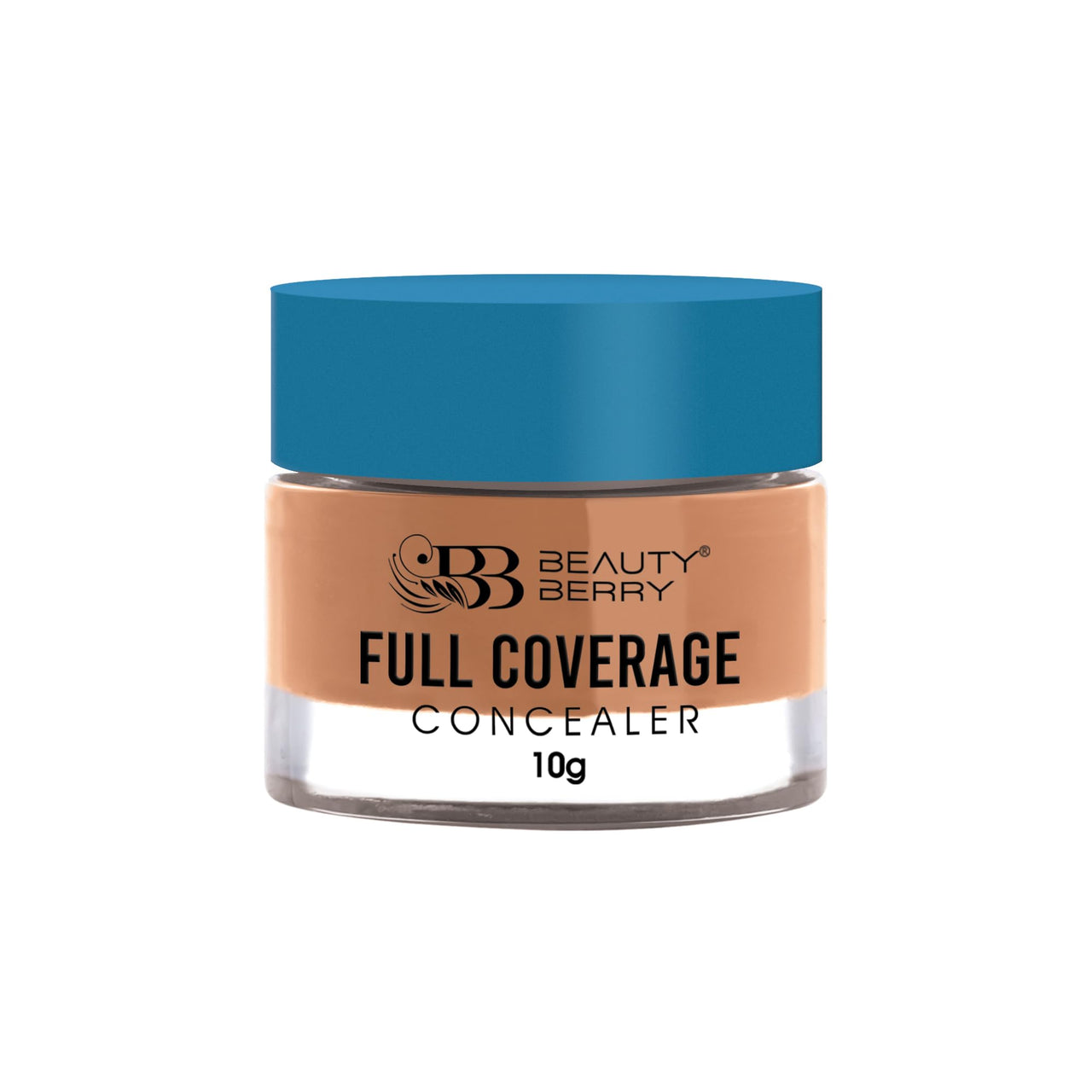 Beauty Berry Full Coverage Concealer, Easy to Blend, Ultra Lightweight & Long Lasting Concealer | Creamy Texture, Highly Pigmented, Waterproof Concealer for Face Makeup (BROWN CORRECTOR-10, 1)