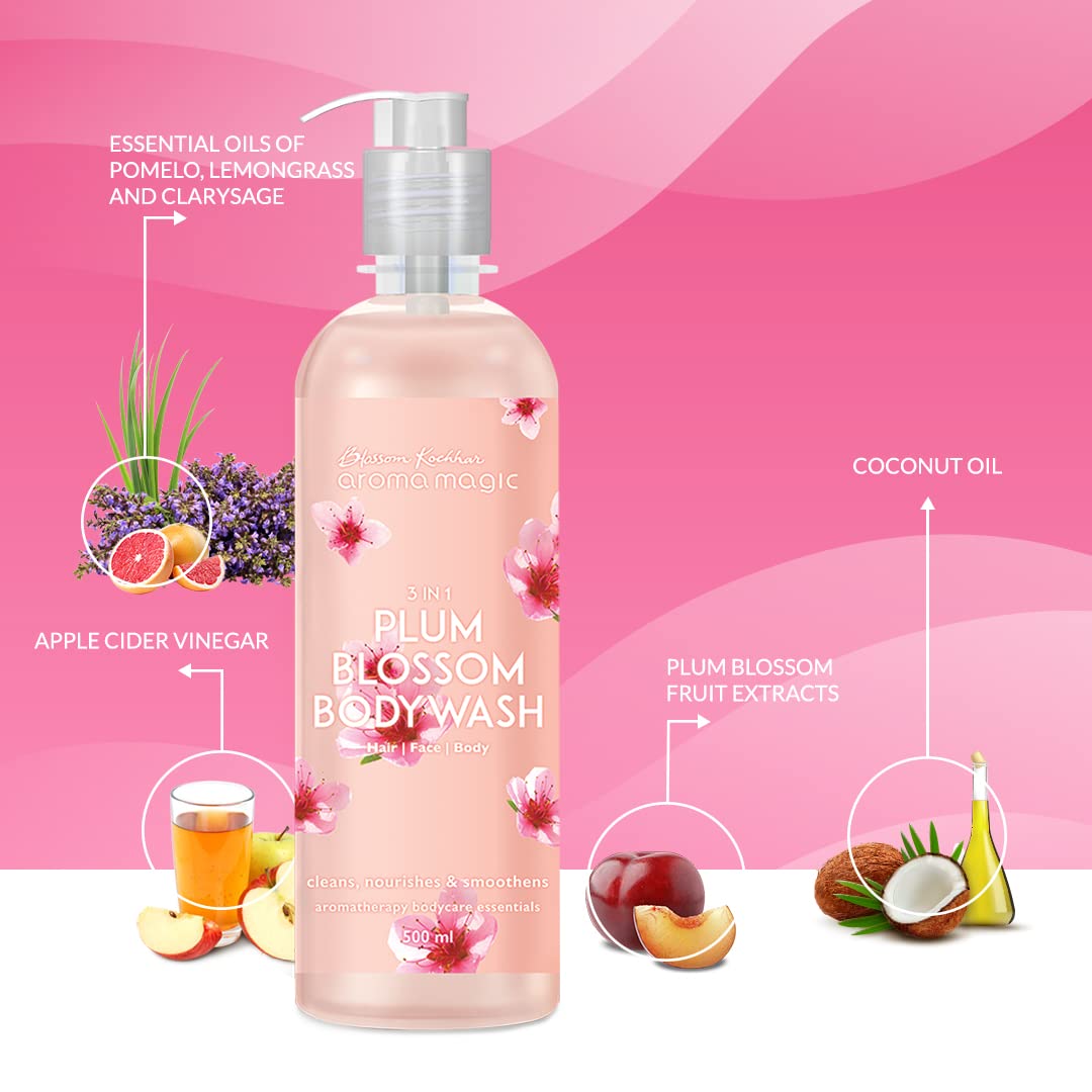 Aroma Magic 3 in 1 Plum Blossom Body Wash- 220 ML