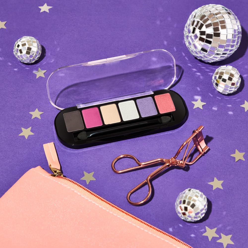 Lakmé Elle18 Shimmery Eyedrama Powder Palette 02Flirty, 1 Count,Multicolor