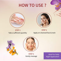 Ayouthveda Sparkling 24K Nano Elemental Gold Night Cream| Enriched with 24k Gold & Kashmiri Saffron|Reduces Fine Lines, Nourishes Skin, Improves Skin Firmness| (Luxury Packaging Pack of 1-50g)