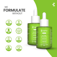 Euphor Acne Clearing Face Serum | Encapsulated Salicylic Acid, Natural AHA | enriched with Vitamin C, Niacinamide | Non-sticky, Non-greasy | Beginner-friendly Formulation for Young Adults and Teens | Acne Serum for Women and Men | 30 ml