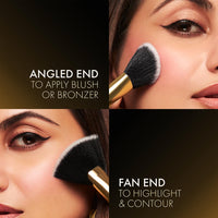 Lakmé Absolute Makeup Master Tools - Dual Ended Blush And Contour Brush