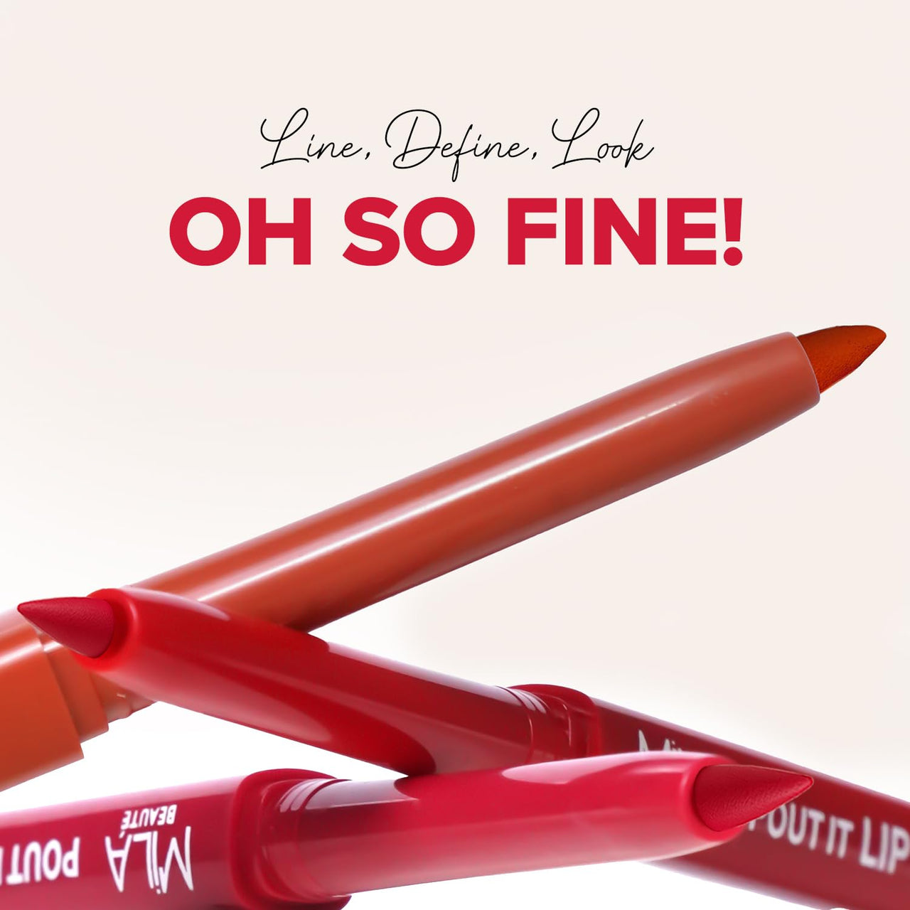 Mila Beauté Pout it Lip Liner Set of 12 I Highly Pigmented, Long Lasting & Non Drying Formula Enriched with Squalene I Smooth and Precise Application | Matte Lip Liner Suitable for Indian Skin Tones