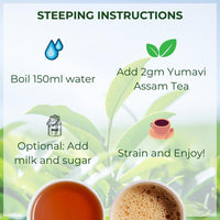 Yumavi Premium Fresh Kadak Chai Sealed Pack for Freshness | Sourced From The Estates Of Assam | Strong and Premium Chai Black Tea 250G