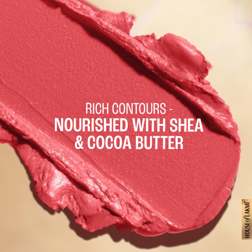 Lakmé 9To5 Powerplay Priming Matte Lipstick, Lasts 16Hrs, Peachy Affair, 3.6G