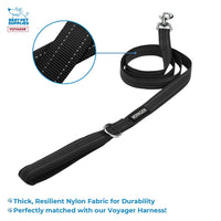 Voyager Step-in Lock Dog Harness w Reflective Dog Leash Combo Set with Neoprene Handle 5ft - Supports Small, Medium and Large Breed Puppies/Cats by Best Pet Supplies - Army/Black Trim, S Harness Leash Set (Army/Black Trim) S (Chest: 15 - 18