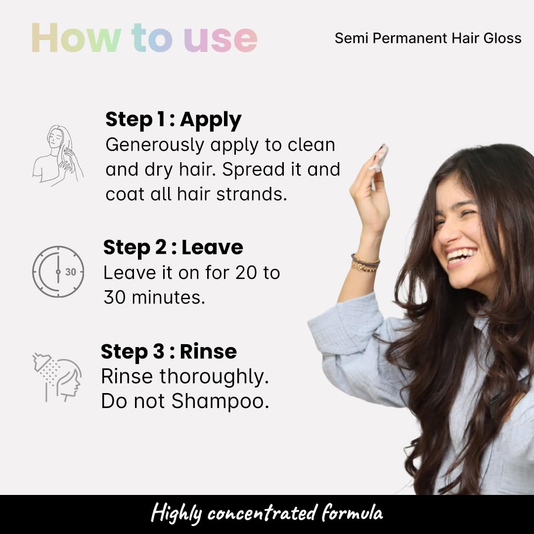 2.Oh! Italian- Hair Gloss | High Shine Hair Gloss Treatment | Semi Permanent Clear Gloss | Salon- Like Glossy Hair| Shiny and Smooth Hair | Enriched with Argan Oil | Lasts up to 2-3 Washes