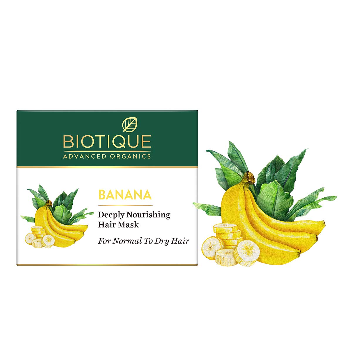 Biotique Banana Deeply Nourishing Hair Mask For Normal To Dry Hair, 175G & Onion Black Seed Hair Mask, Ideal For Hair Fall Control, 175G | Hair Nourishment, Hairfall Control, 350 Gram