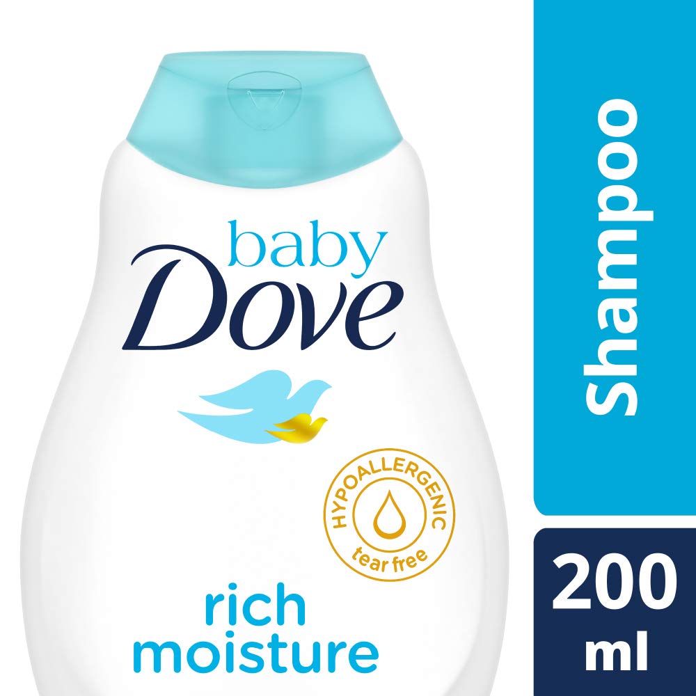 Baby Dove Rich Moisture Shampoo, 200Ml And Rich Moisture Lotion - White