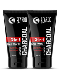 Beardo Activated Charcoal Face Wash for men, 100ml | For Deep Pore Cleaning and Removes Dirt | face wash for acne and pimples | face wash for oily skin
