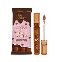 Blue Heaven Cookie & Souffle Matte Lipstick for Women, Long lasting Liquid lipstick, Enriched with Cocoa Butter & Rosehip Oil, Softening & Nourishing Lip color - Mint Chocolate, 3.2ml