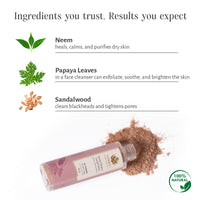Shankara Deep Cleanse Facial Ubtan with Papaya & Red Sandalwood For Hydrating & Soothing Cleanser - (60g)