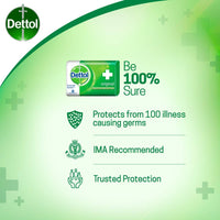 Dettol Antiseptic Disinfectant Liquid, 550ml (Pack of 2) & Dettol Bathing Soap Original, 125gm, Pack of 6