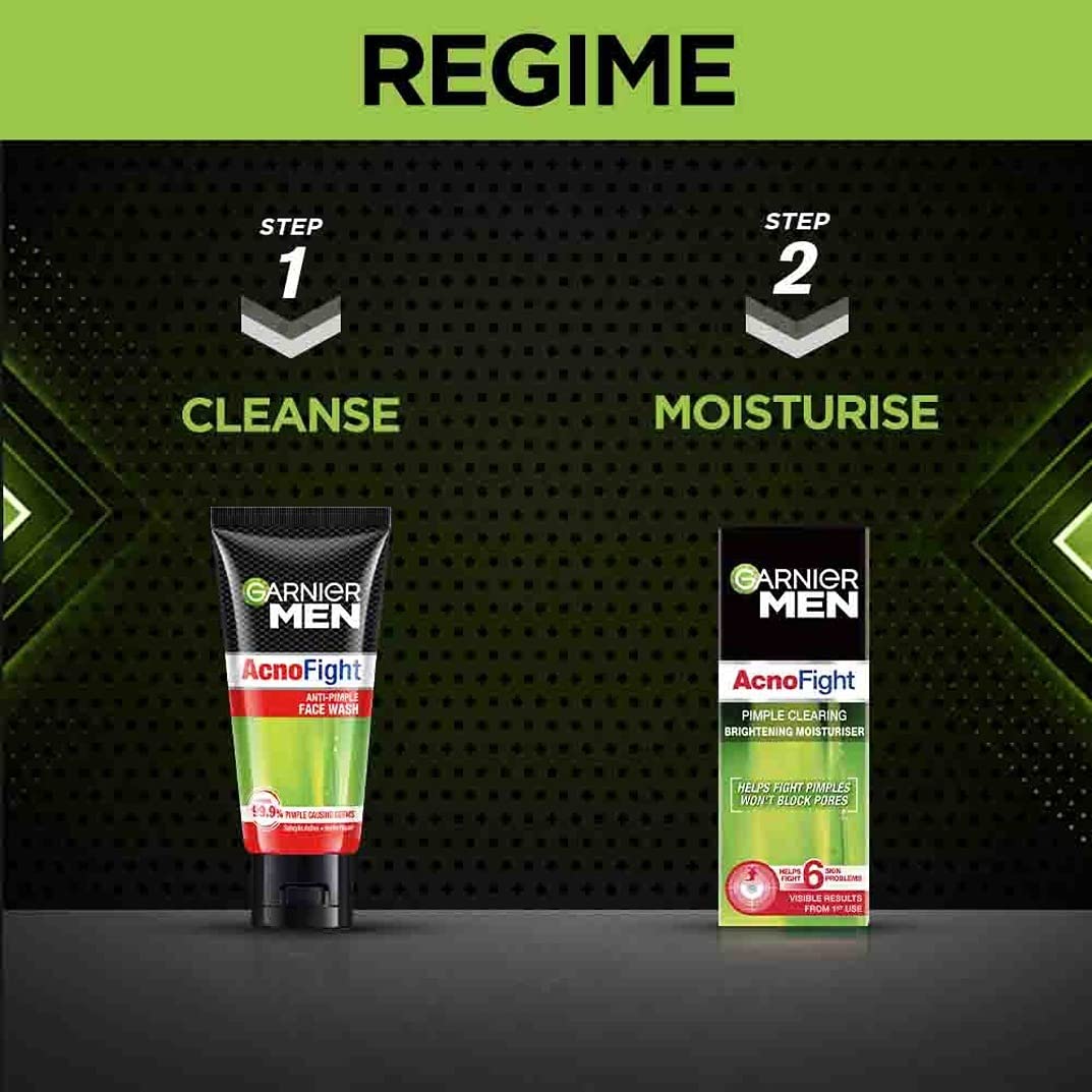 Garnier Men Acno Fight Anti-Pimple Facewash, 50gm