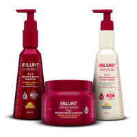 BBlunt 7 in 1 Repair & Revive Shampoo 300ml + 7 in 1 Repair & Revive Conditioner 250g + 7 in 1 Repair & Revive Hair Mask 250g