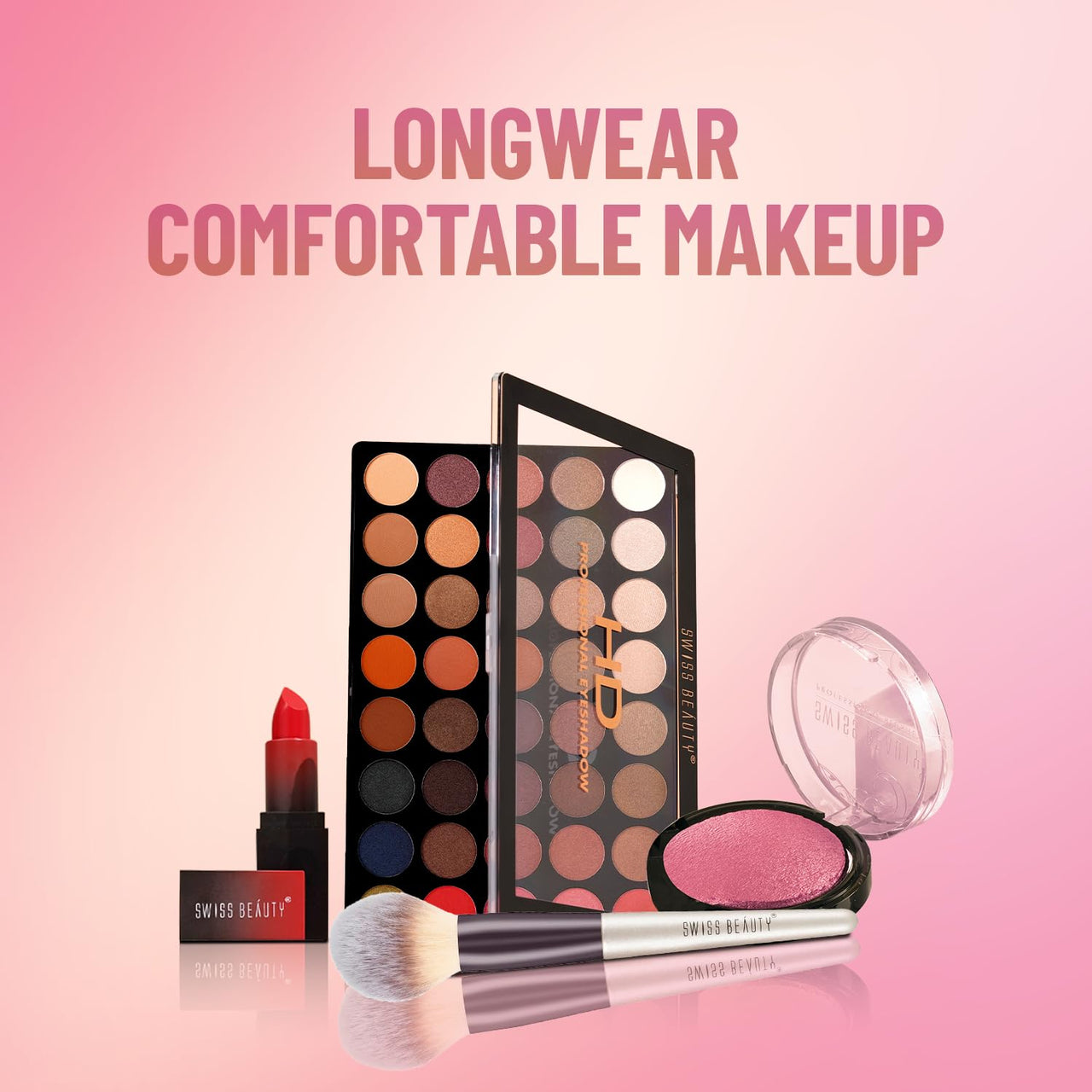 Swiss Beauty Professional Blusher with highly blendable shades | Pigmented Blusher for a Natural Flush | Shade-12, 6gm|