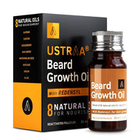 Ustraa Beard Growth Oil - 35ml - More Beard Growth, With Redensyl, 8 Natural Oils | Beard Wash Woody - 100 ml - Sulphate-free Beard Wash | & Daily Use Hair Conditioner - 100gm - No SLS, No Paraben