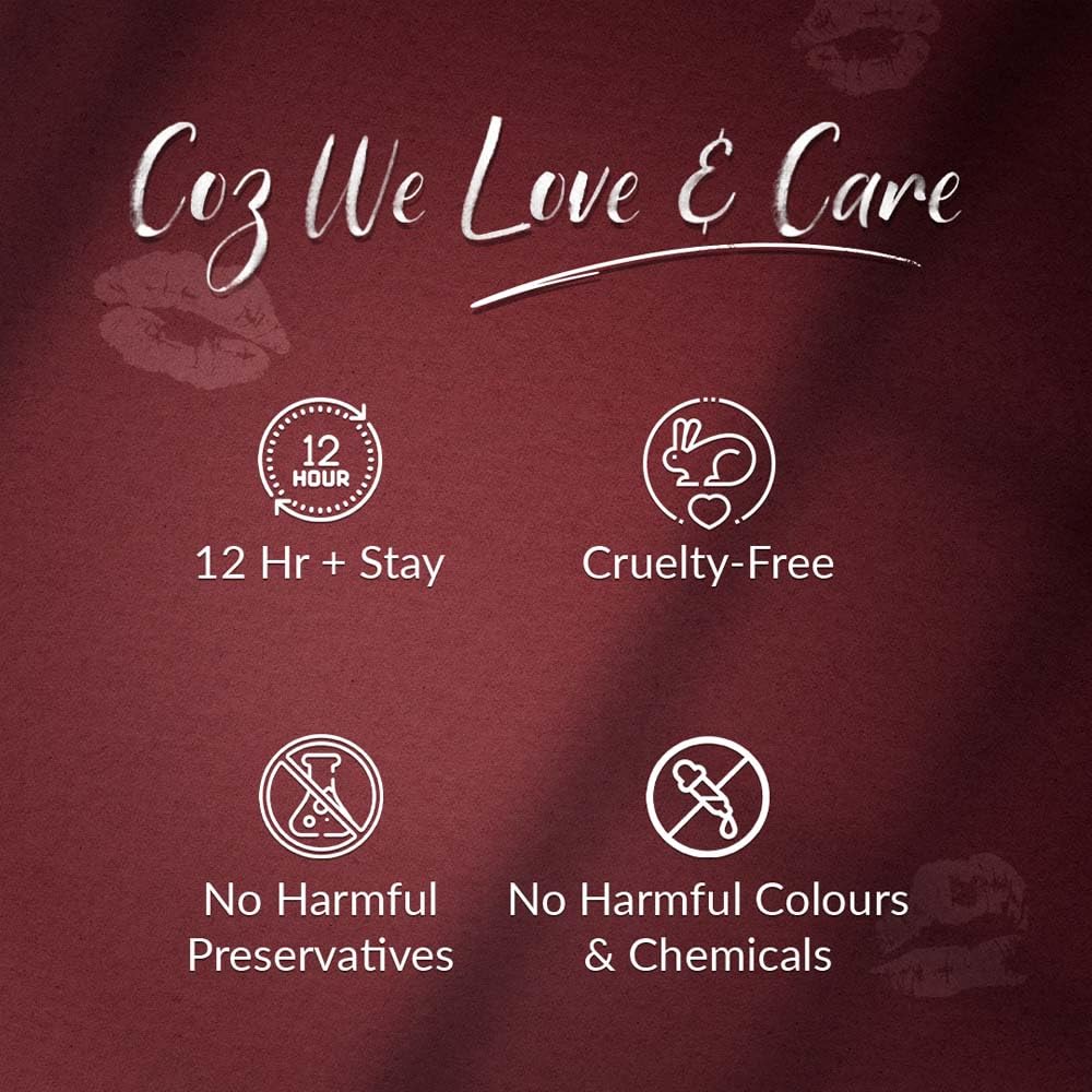 Oliva Liquid Lipstick, 12HR Long-lasting Matte Lipstick, Non Transfer, High Coverage, Water & Smudge Proof, Light Weight & Cruelty-Free - 2ml (Sangria Wine 1)