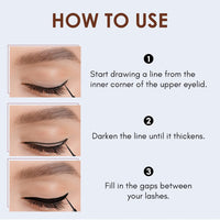 Million Colors Masterpiece Liquid Eyeliner | Metallic Waterproof Color Eyeliner | Quick Dry Smudge Proof | Long Lasting Eye Makeup | Mud Brown | 3 ml