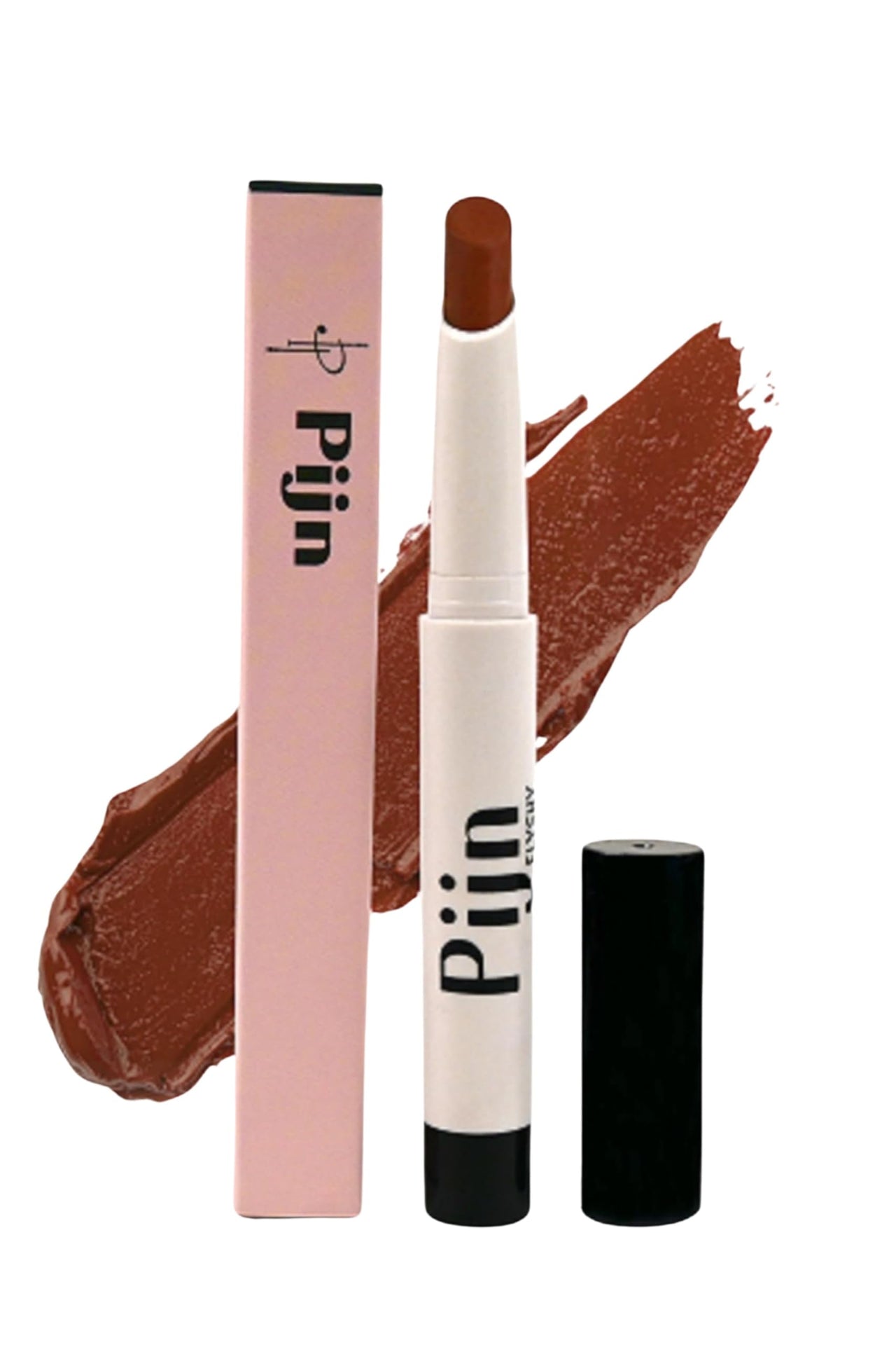 Pijn Luxe Comfy Matt Lipstick Mud Brown | 12HR Long-Lasting, Smudge-Proof & Waterproof | Lightweight, Smooth Matte Finish With Vitamin E & Lip Repair | Lipstick for Women