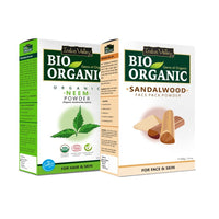 INDUS VALLEY Neem Leaf Powder | Organic Azadirachta indica With Sandalwood Face Pack Powder- 100% Organic, Natural And Pure For Skin And Hair Care (100g+200g=300g)